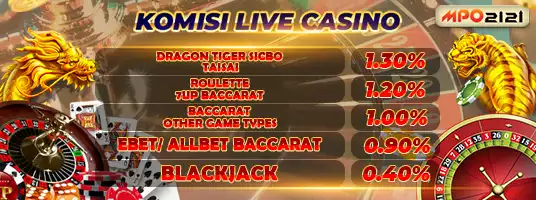 komisi live casino MPO2121
